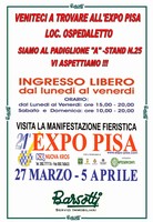 EXPO PISA 27 MARZO al 5 APRILE